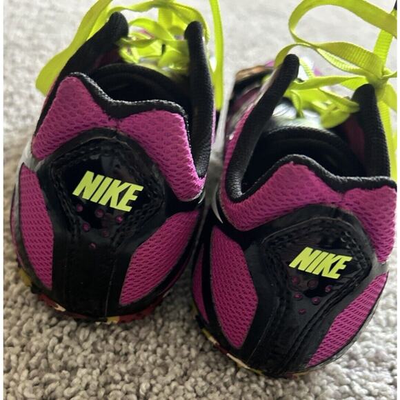 NIKE ZOOM RIVAL S Fuchsia & Lime Athletic Running Cleats Womens Shoes Sz 9.5 - Picture 6 of 11